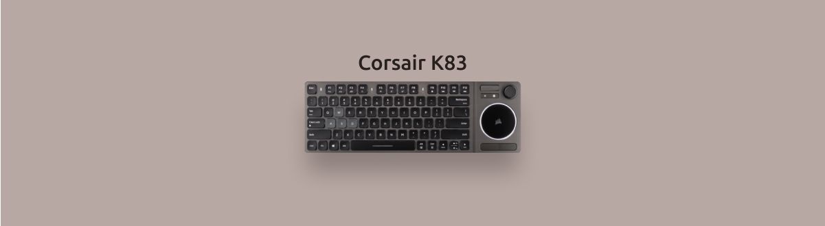 Изображение клавиатуры «для развлечений» Corsair K83.