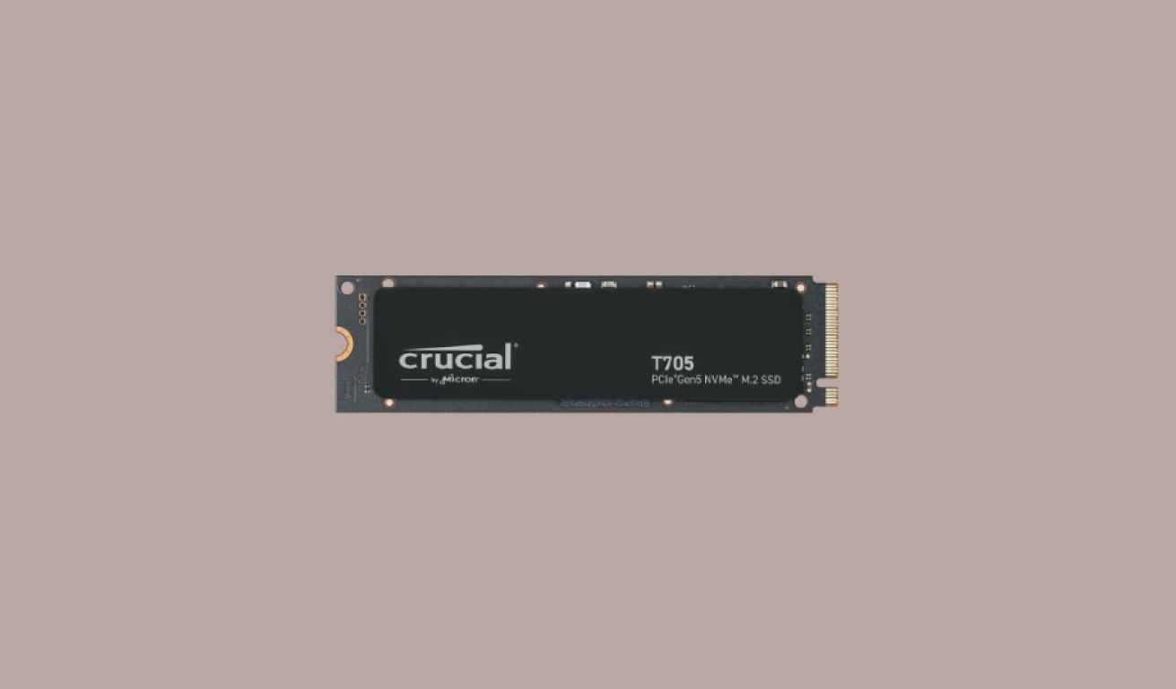 Изображение твердотельного накопителя пятого поколения PCI Express Crucial T705