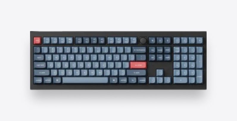 Изображение механической клавиатуры Keychron V6 Max на светло-сером фоне