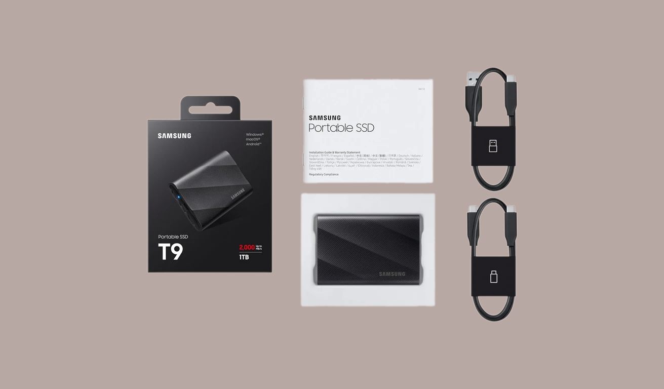 Изображение комплекта Samsung Portable SSD T9