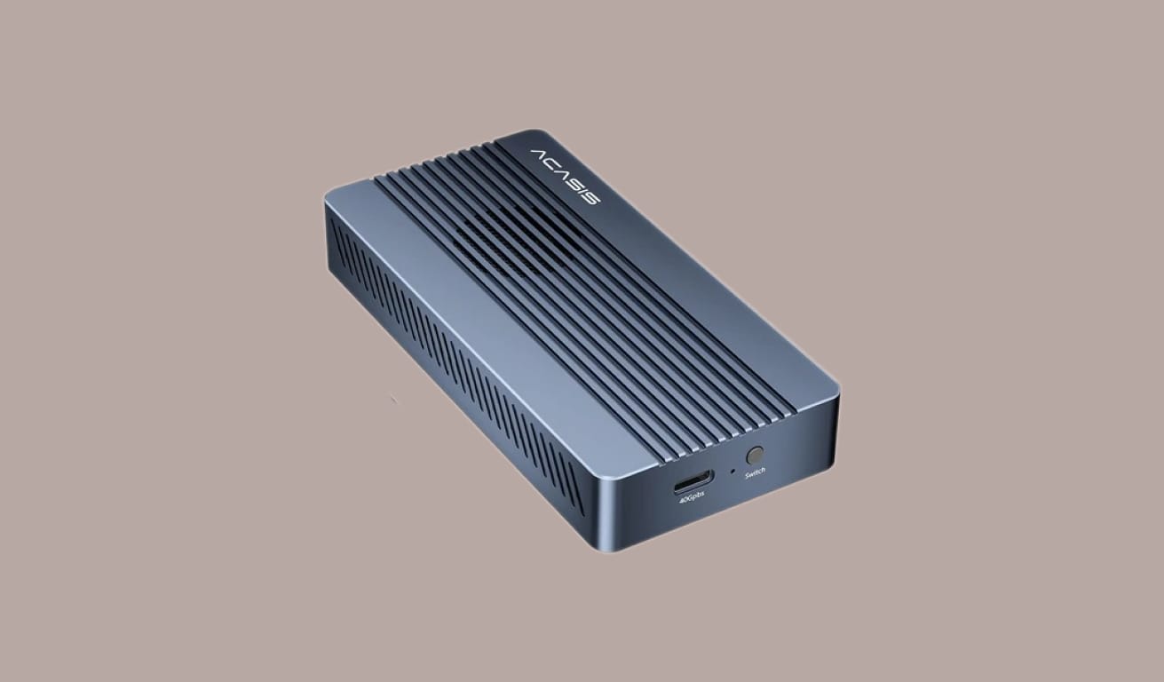 Acasis TBU405Pro M1 на однотонном фоне.