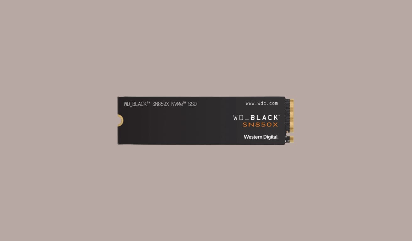 Изображение твердотельного накопителя Western Digital SN850X.