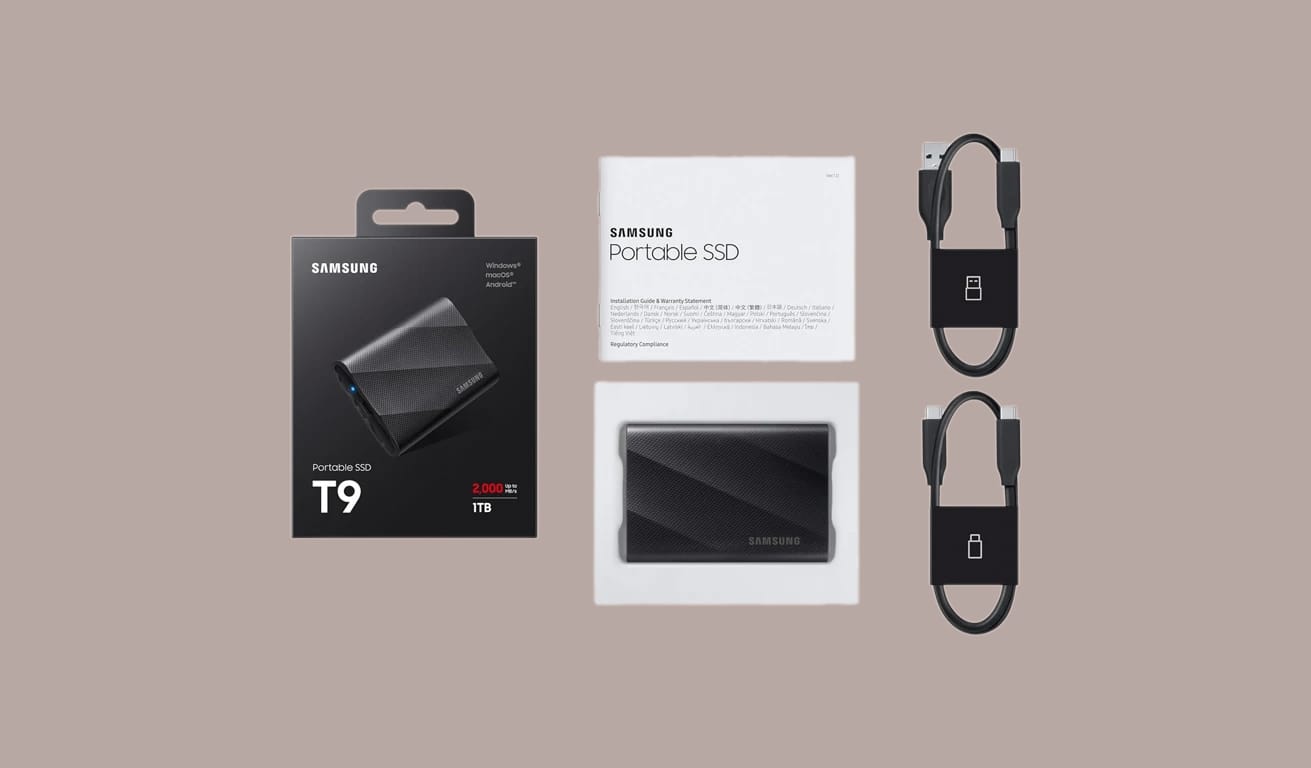 Изображение комплекта Samsung Portable SSD T9.