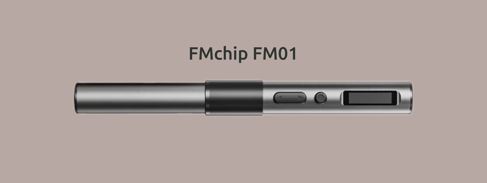 Изображение на монохромном фоне портативного паяльника FMchip FM01.