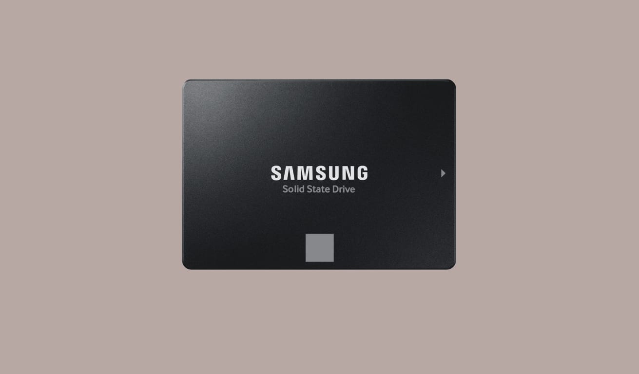 Изображение твердотельного накопителя Samsung 870 EVO SSD.