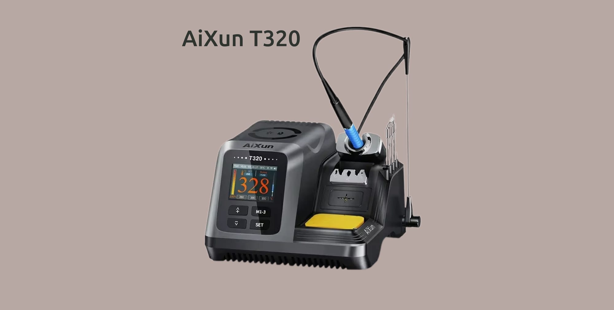 Изображение высокотехнологично паяльной станции AiXun T320.