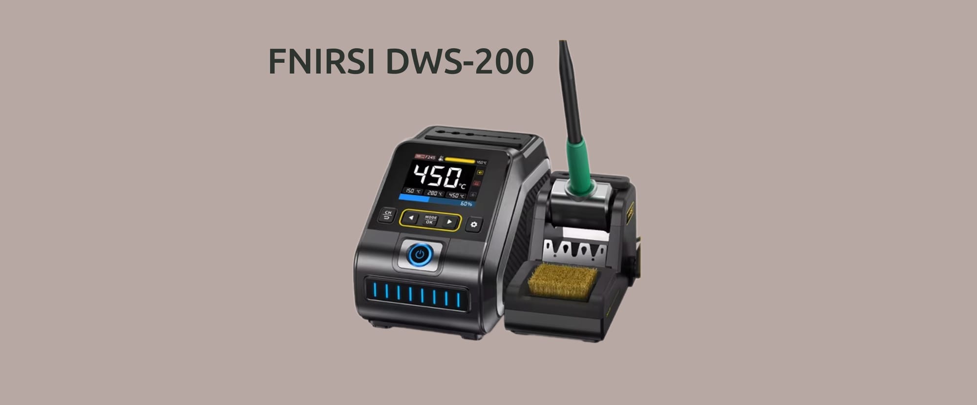Изображение модульной паяльной станции FNIRSI DWS-200.