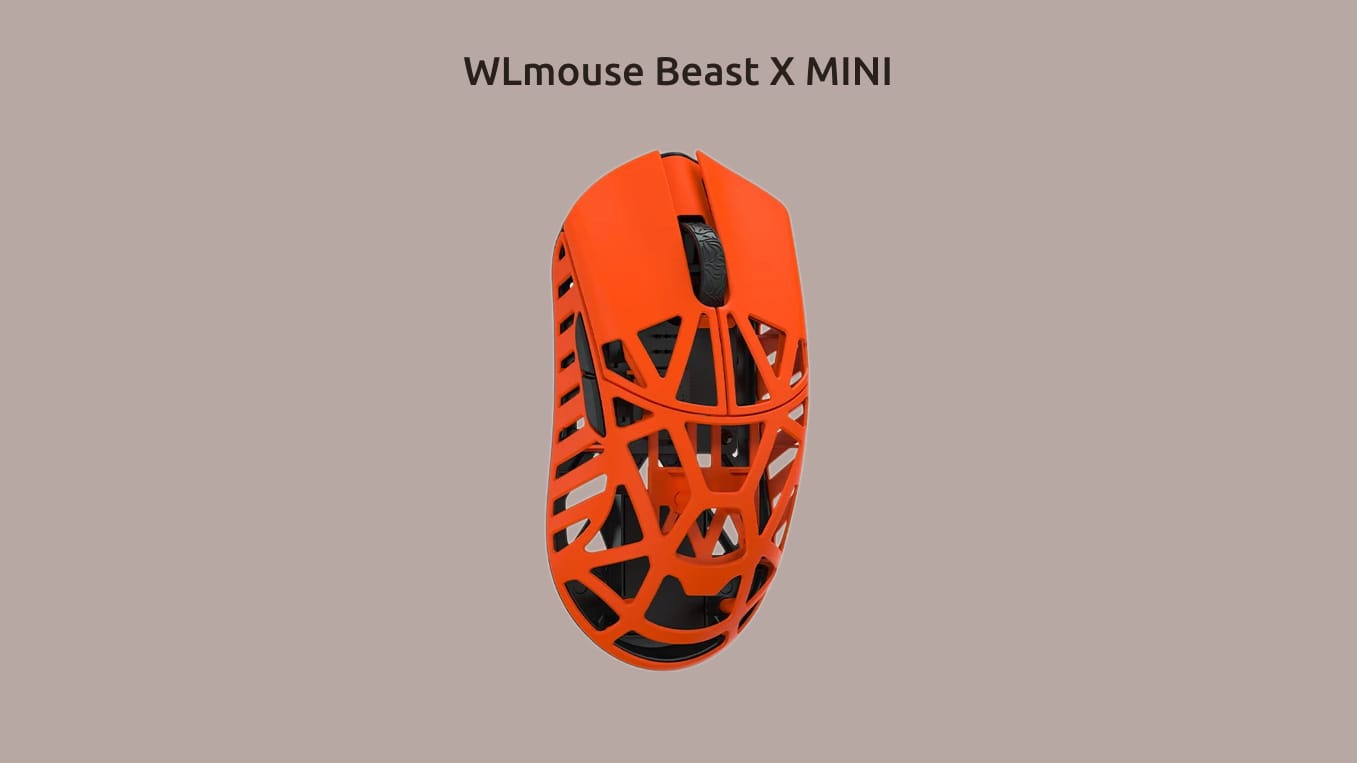 WLmouse Beast X MINI в оранжевом цвете корпуса.