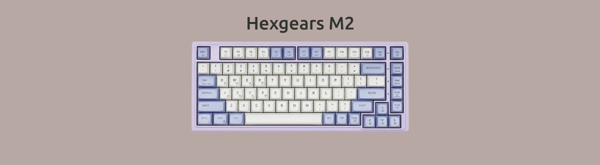 Hexgears M2 на однотонном фоне.