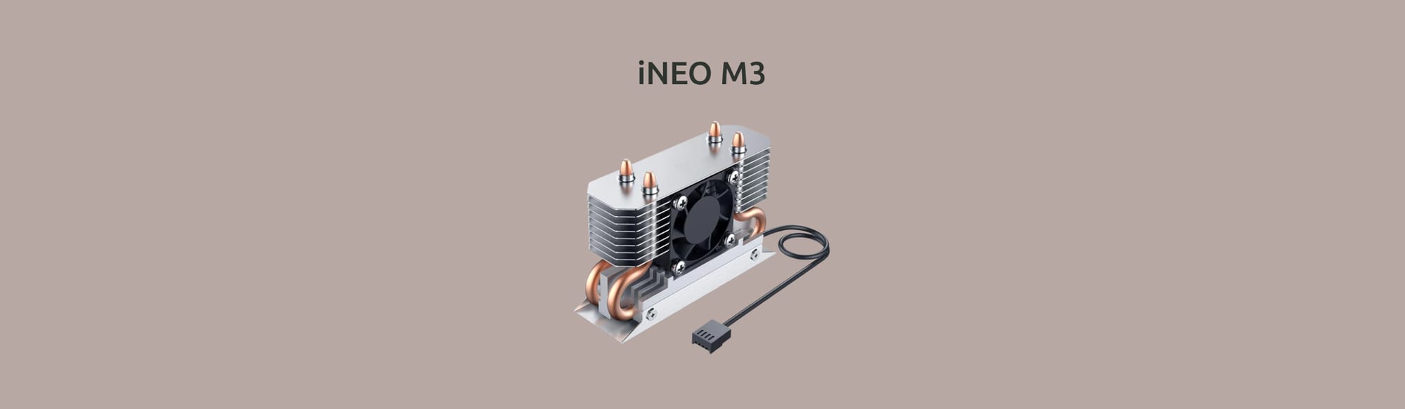 Радиатор iNEO M3 изображённый на одноцветном фоне.