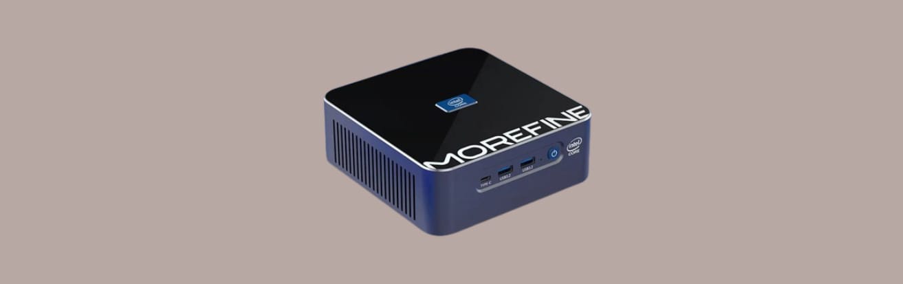 MOREFINE S600 в изометрии на монохромном фоне.