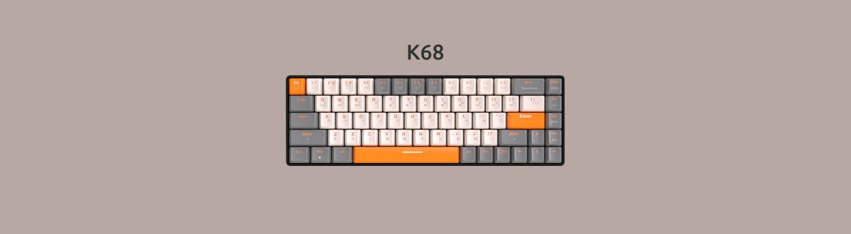 K68 на монохромном фоне.