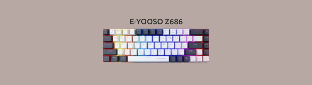 E-YOOSO Z686 на монохромном фоне.