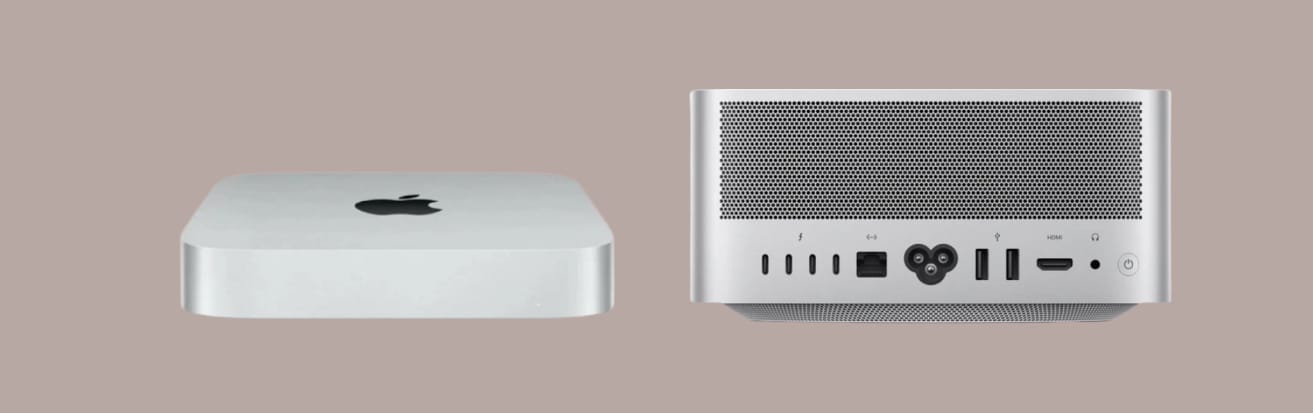 Apple Mac Mini и Mac Studio.