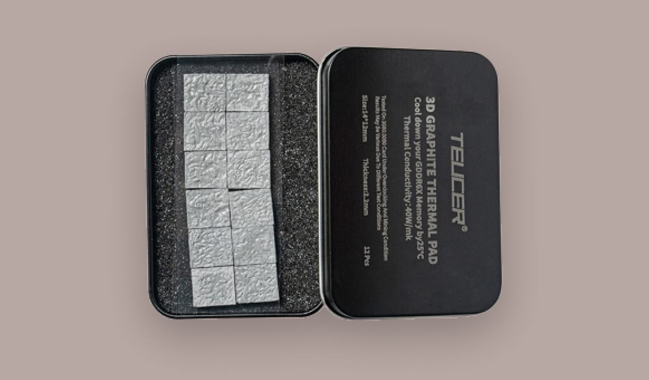 Изображение графитовых термопрокладок 3D GRAPHITE THERMAL PAD.