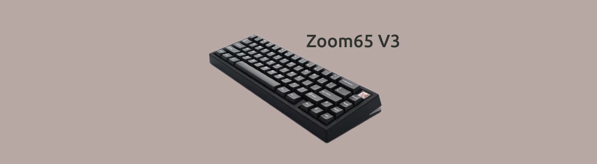 Zoom65 V3 на монохромном фоне.