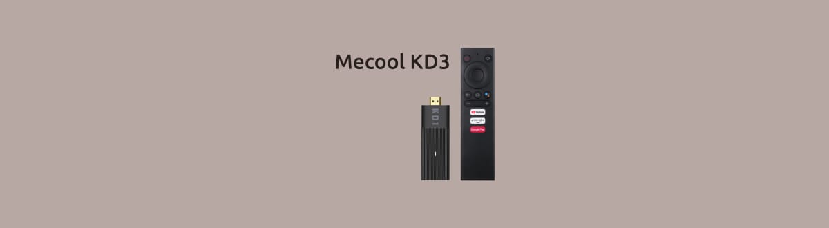 Mecool KD3 на монохромном фоне.