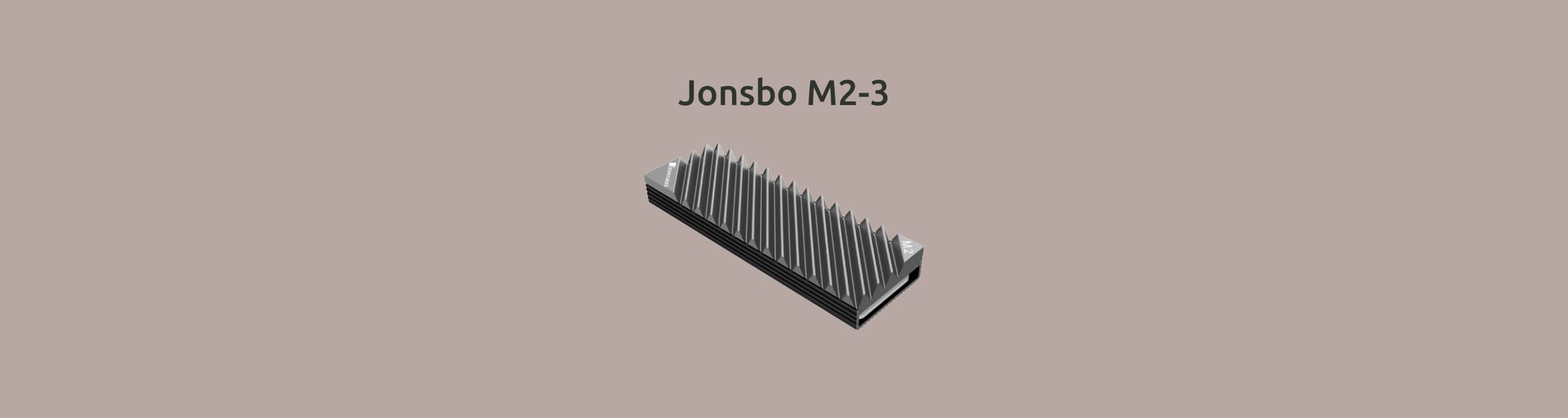 Изображение Jonsbo M2-3 на монохромном фоне.