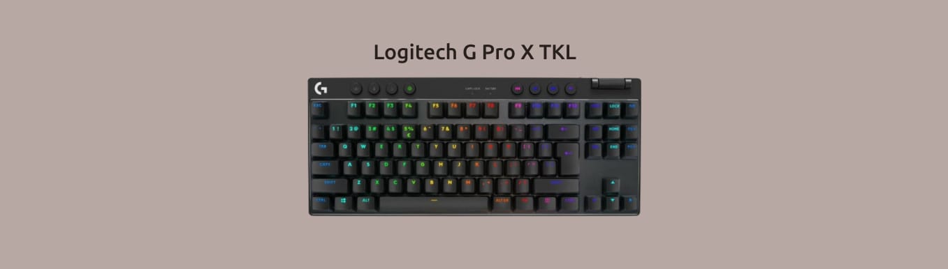 Изображение игровой механической клавиатуры Logitech G PRO TKL.
