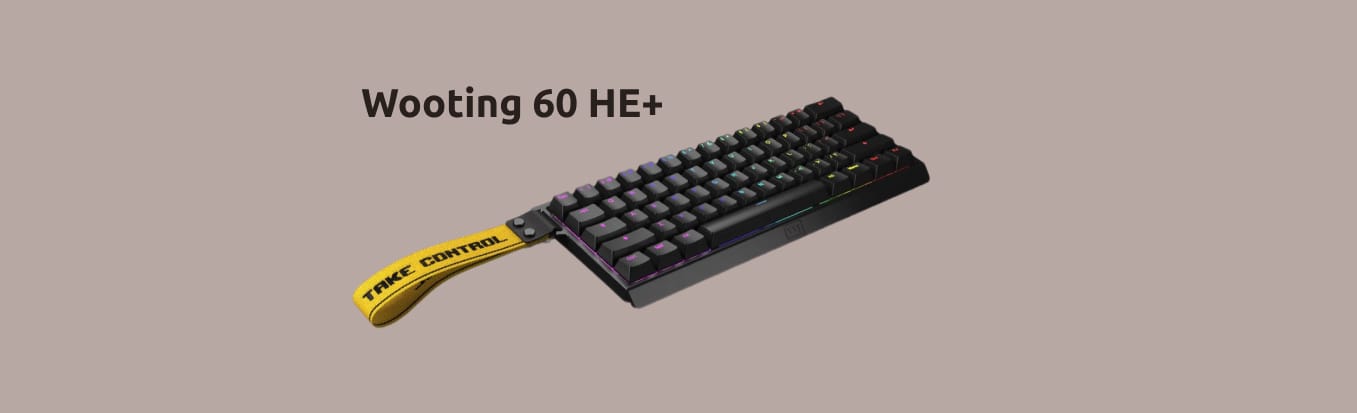 Изометрическое изображение легендарной магнитки Wooting 60HE+.