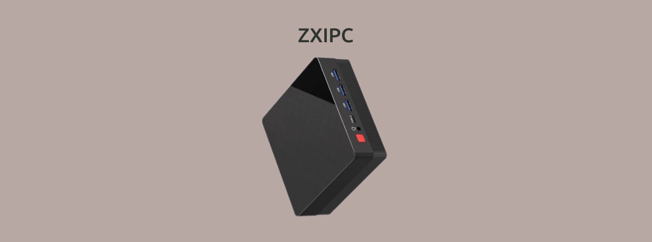 Изображение на монохромном фоне бюджетного неттопа ZXIPC.