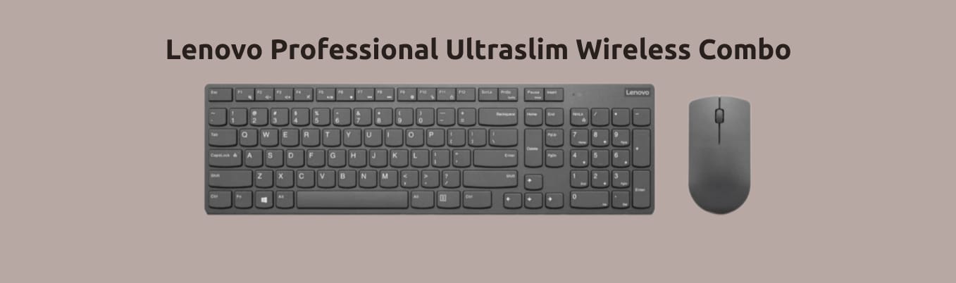 Lenovo Professional Ultraslim Combo на монохромном фоне.
