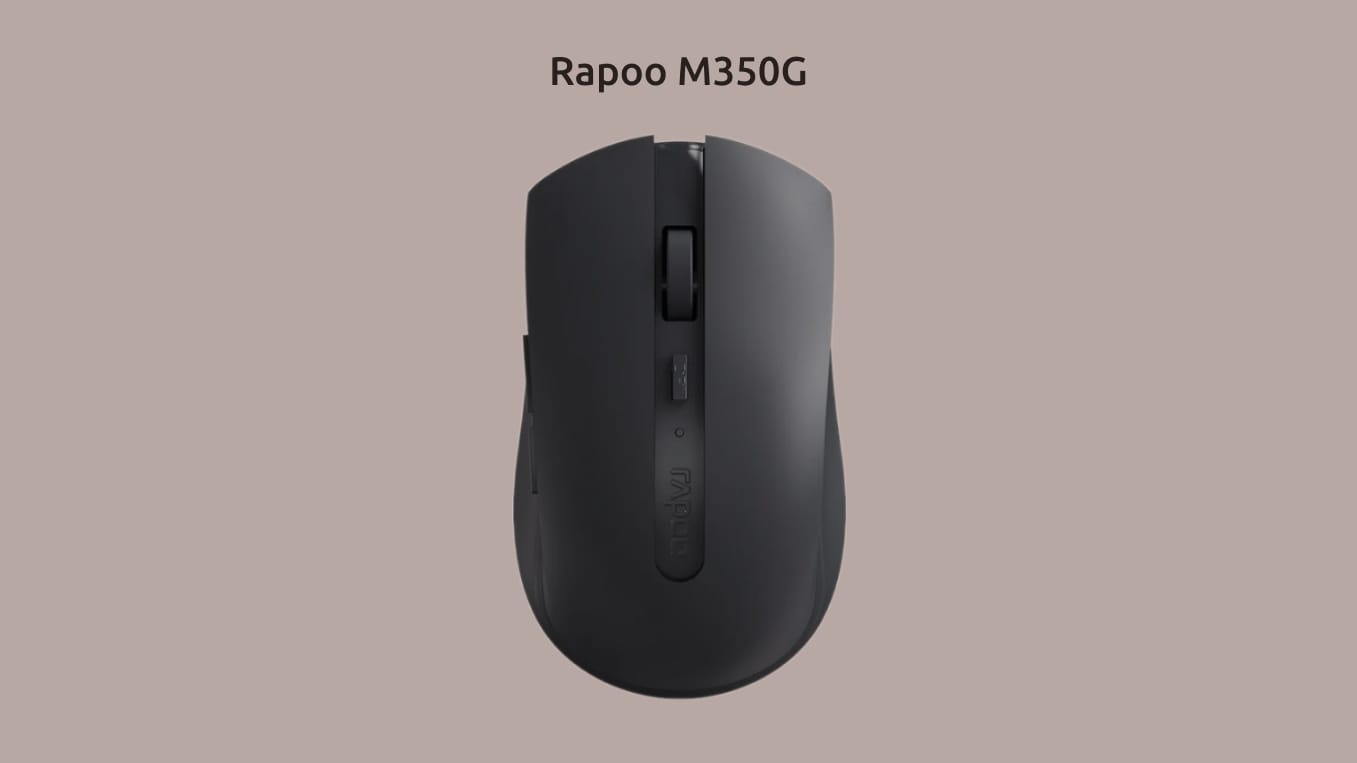 Изображение Rapoo M350G на монохромном фоне.