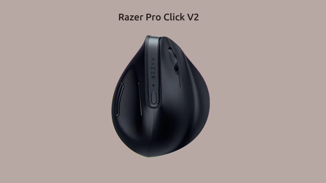 Razer Pro Click V2 на монохромном фоне.
