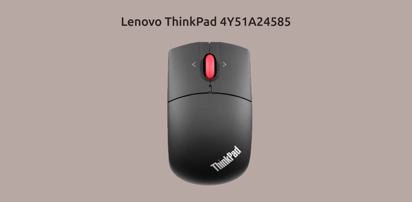 Изображение мышки Lenovo ThinkPad 4Y51A24585 на однотонном фоне.