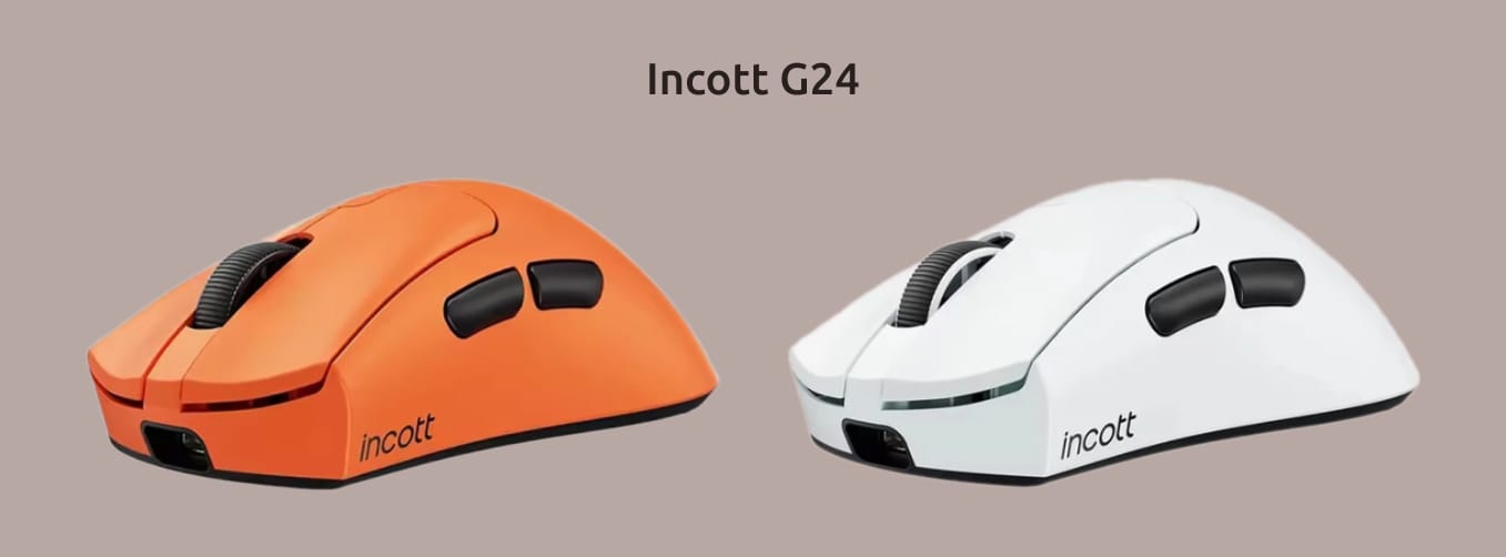 Incott G24 в оранжевом и белом цветах корпуса.