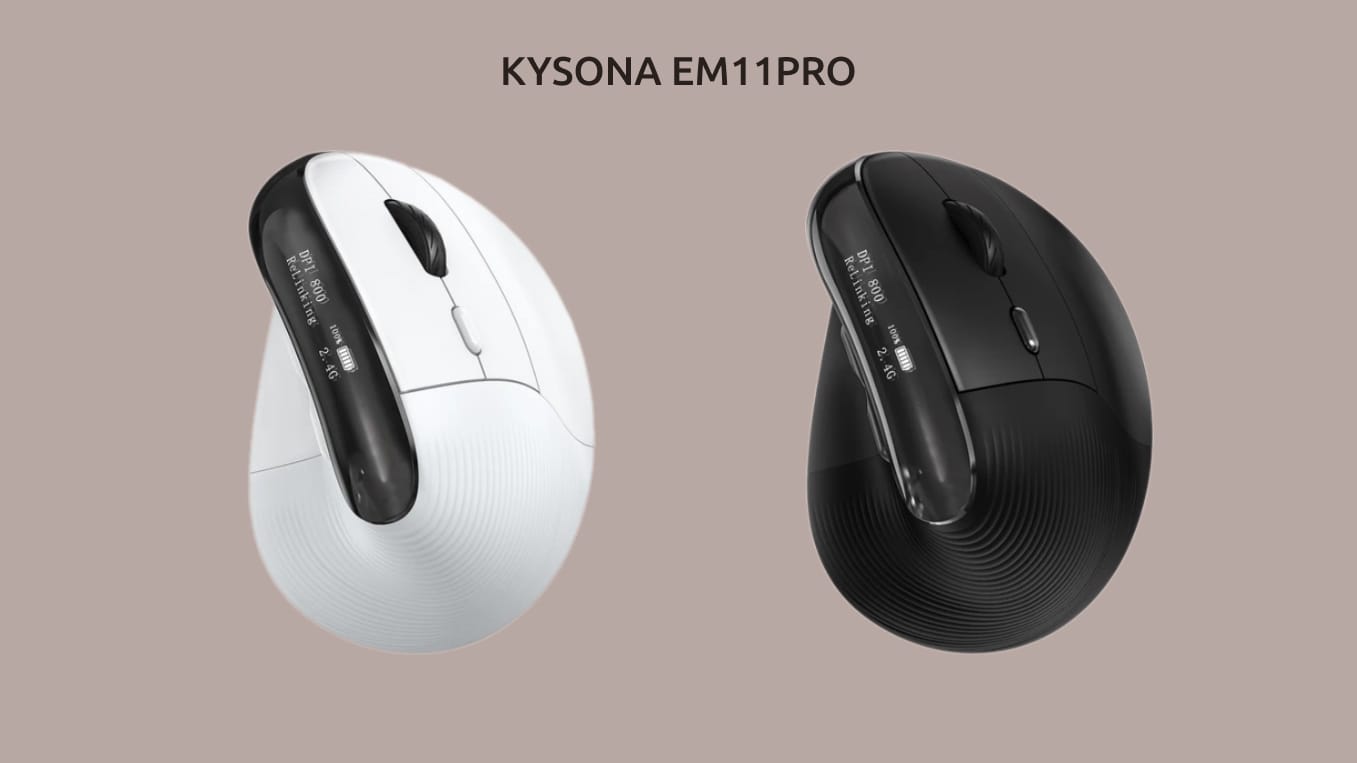Kysona EM11PRO в чёрном и белом вариантах цвета корпуса.