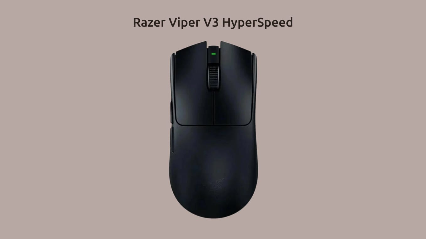 Изображение Razer Viper V3 HyperSpeed на монохромном фоне.