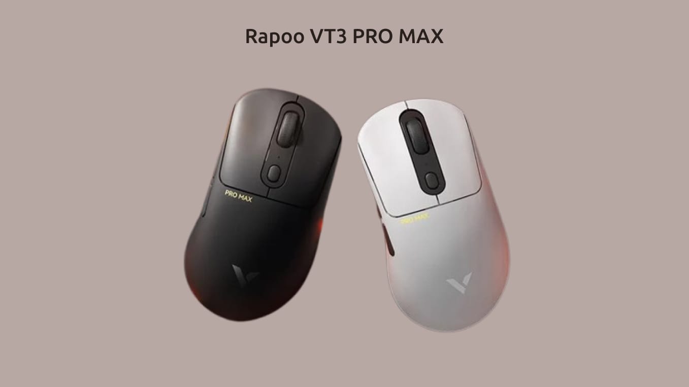Rapoo VT3 PRO MAX в чёрном и белом цвете.