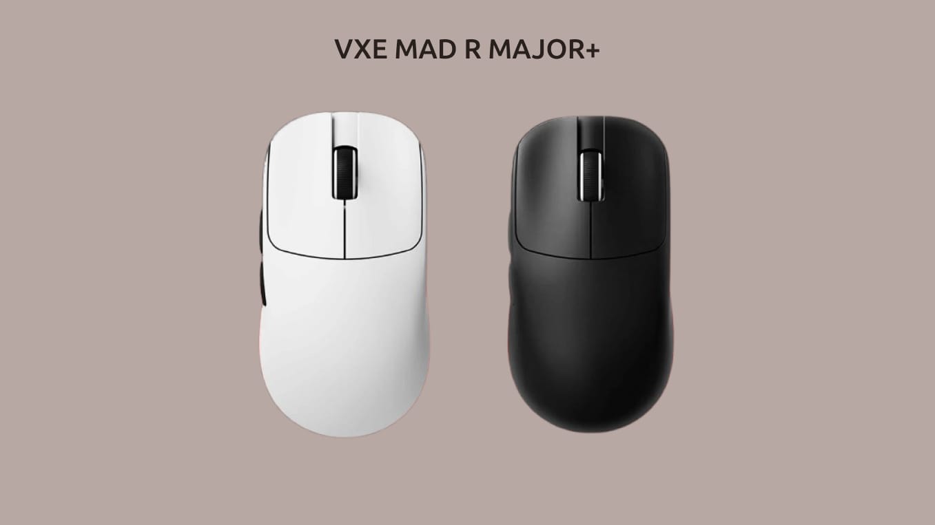Изображение VXE MAD R MAJOR+ в белом и чёрном исполнении.