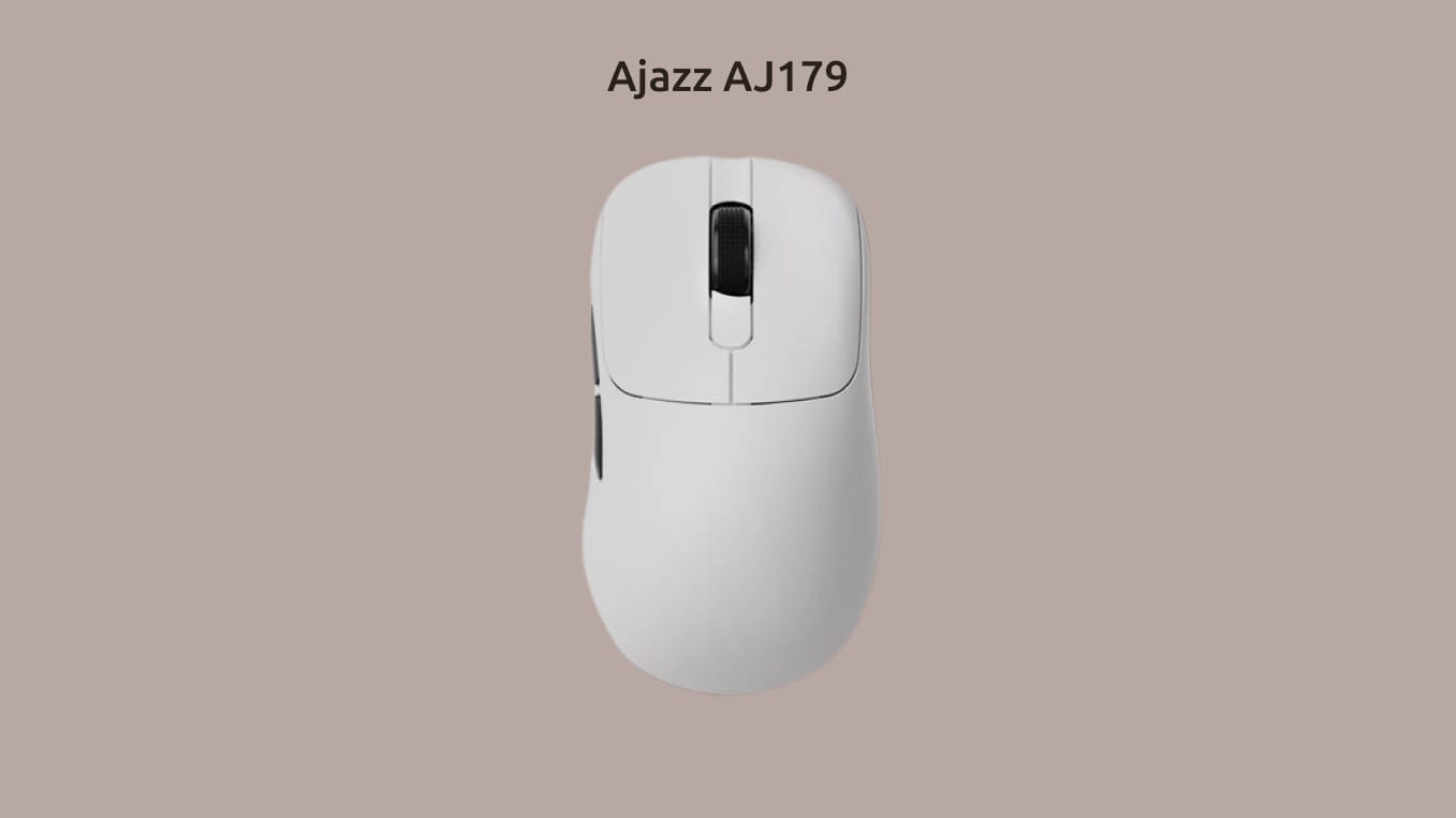 AJAZZ AJ179 на монохромном светло-коричневом фоне.