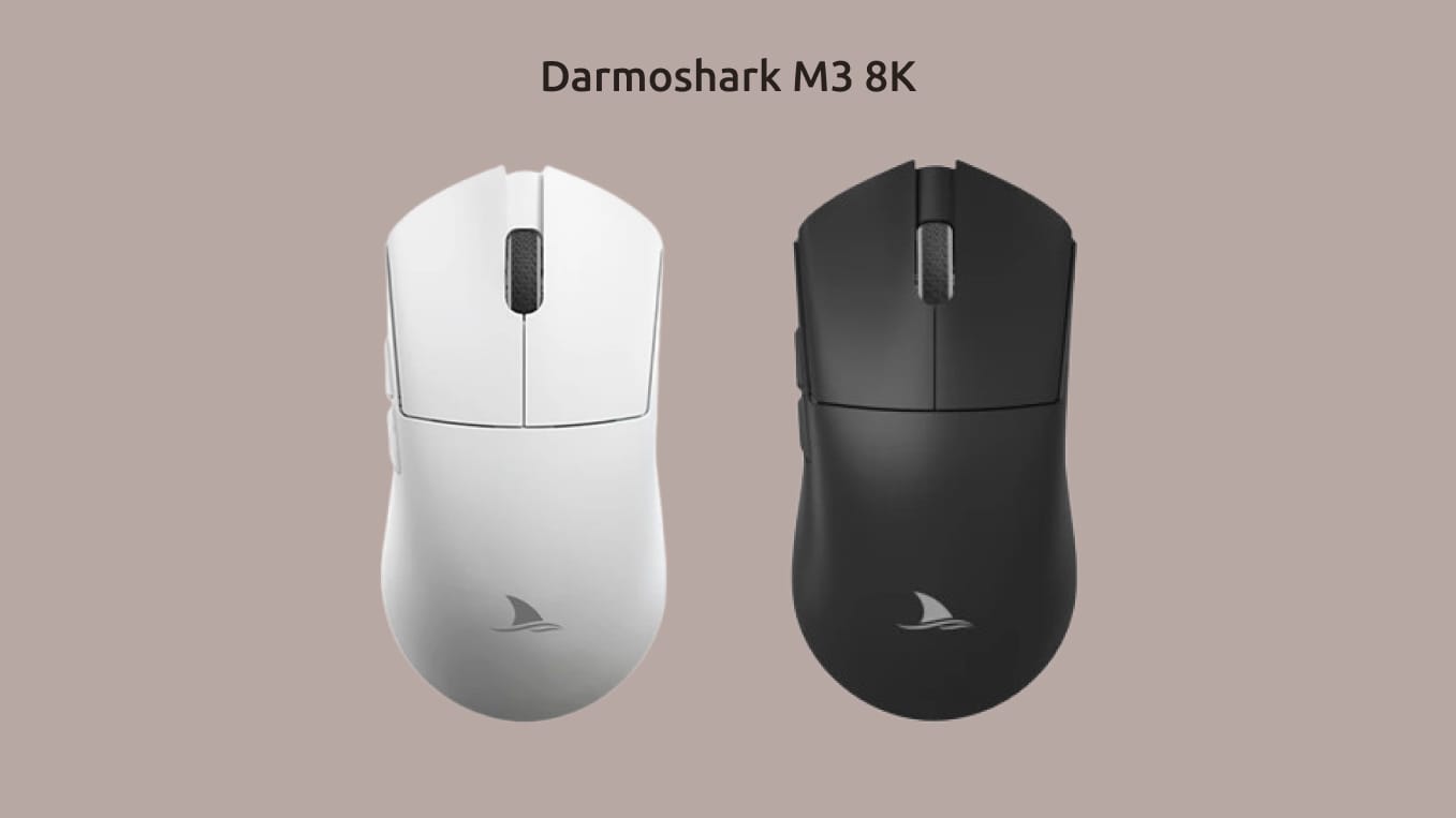 Darmoshark M3 8K в белом и чёрном вариантах исполнения.