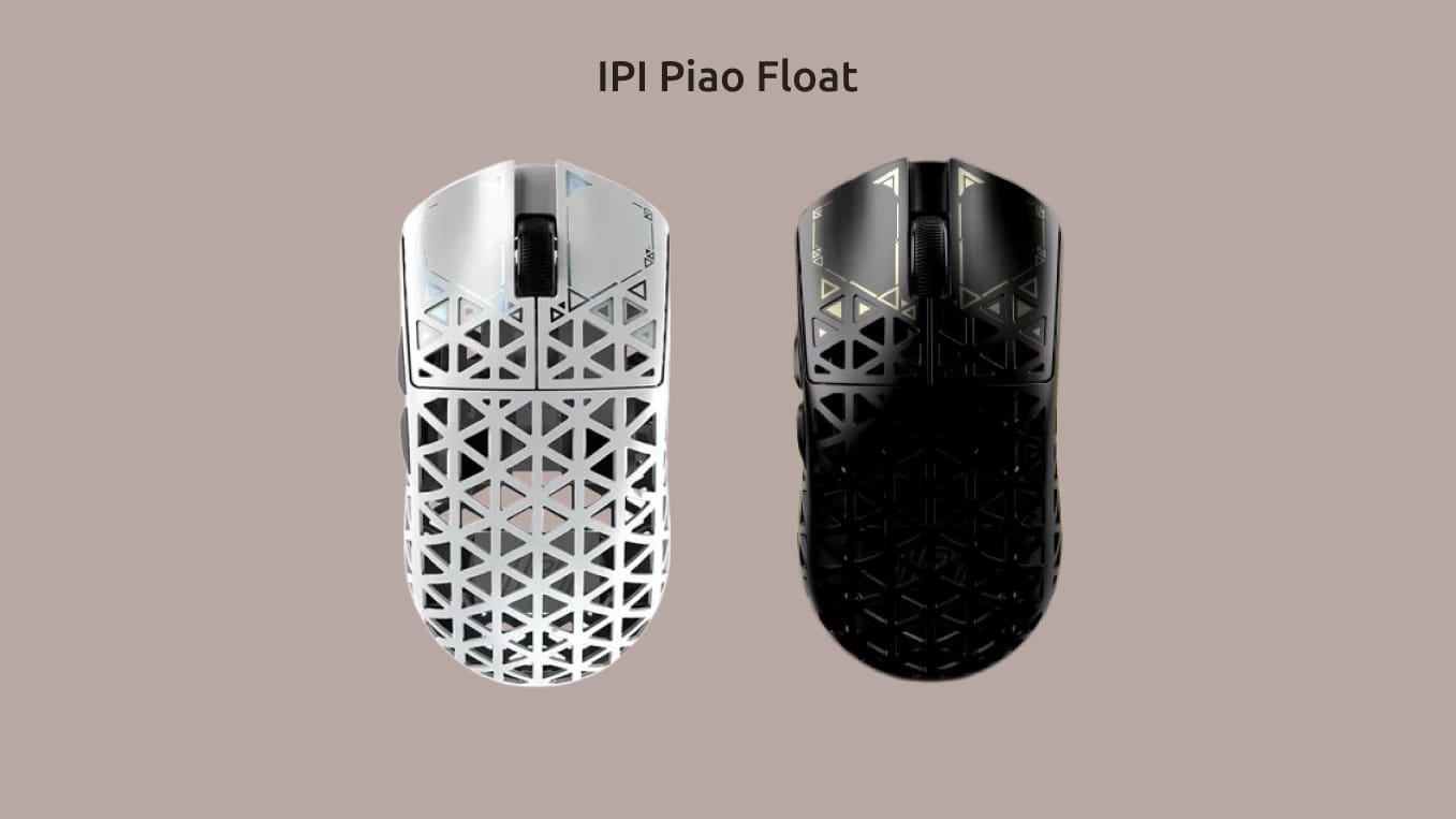 Изображение IPI Piao Float в белом и чёрном цветах на монохромном фоне.