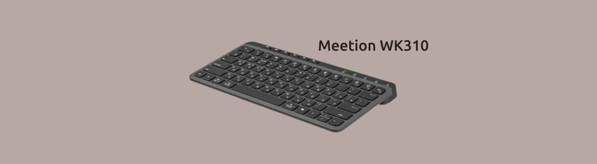 Изображение Meetion WK310 на монохромном фоне.