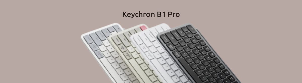 Изображение четырёх расцветок Keychron B1 Pro