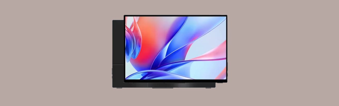 VCHANCE 15,6" OLED 4K на монохромном фоне.