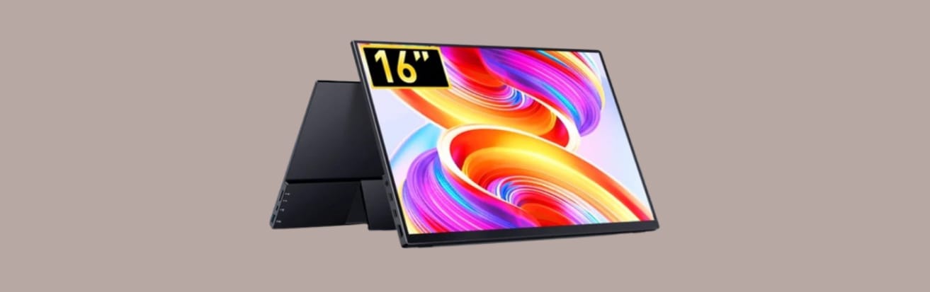 Изображение экрана, задней стороны и торцов VCHANCE AQ16H mini LED.