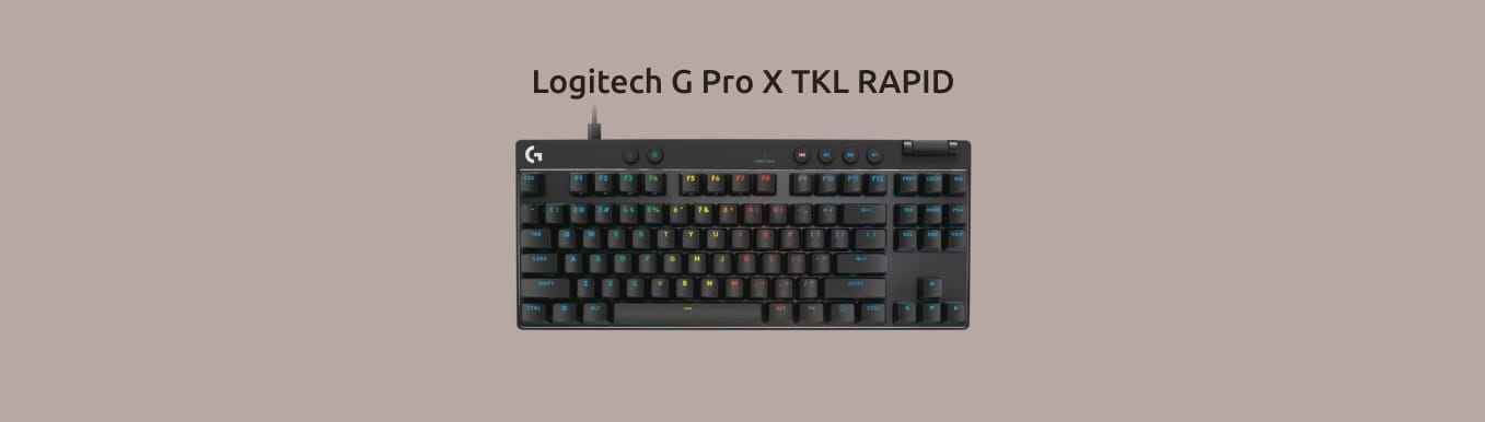 Изображение игровой механической клавиатуры Logitech G PRO TKL RAPID.