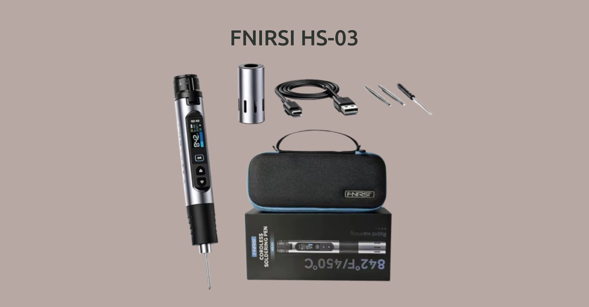 Стандартный комплект поставки FNIRSI HS-03.