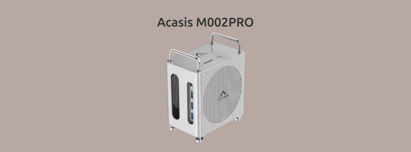 Acasis M002PRO в изометрии на одноцветном фоне.