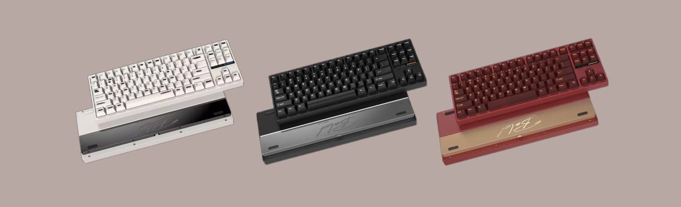 MorkBlade Bold TKL HE в трёх вариантах цвета корпуса.