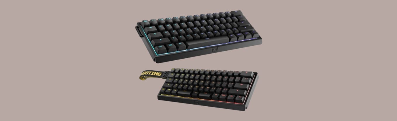 Wooting 60HE v2 с обычным и тройным пробелом.