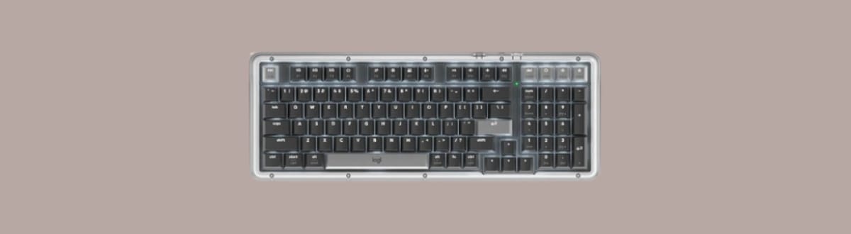 Logitech Alto Keys K98M на монохромном фоне.