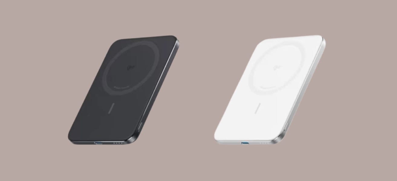 Anker Nano Power Bank 5K MagGo Slim в двух вариантах цвета корпуса.