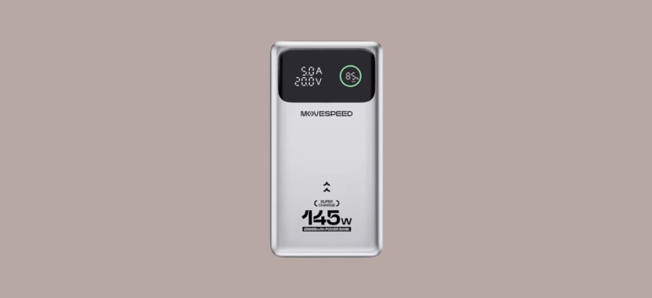 MOVESPEED M25 Pro 140W на монохромном фоне.