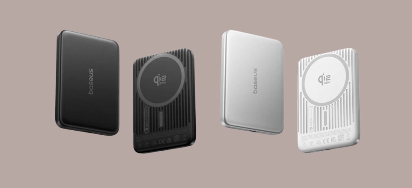 Baseus PicoGo Air AM71 Qi2.2 10000mAh в тёмном и светлом цвете.